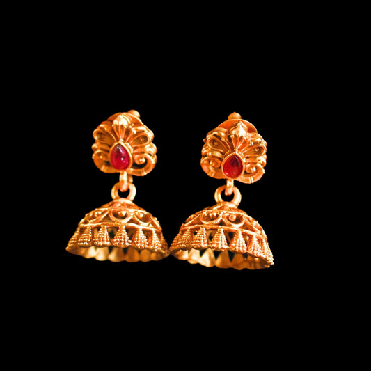 Gold toned Jhumka